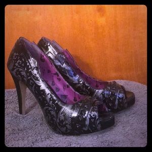 Iron Fist Black Studded Heels